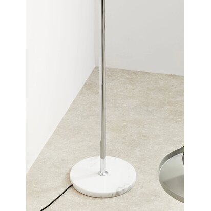 Revive Chrome Finish Metal Floor Lamp