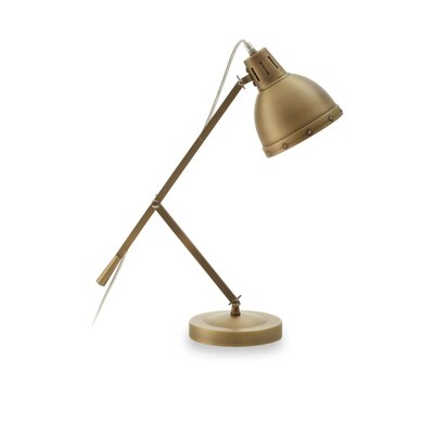Renanell Adjustable Desk Lamp in Brass Finish