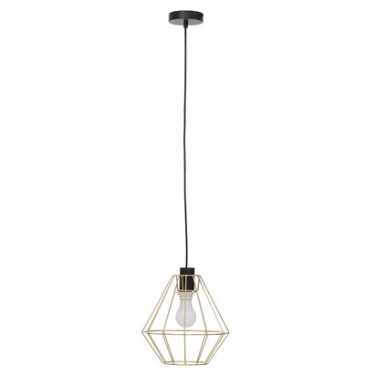 Wyra Champagne Gold Cage Pendant Light