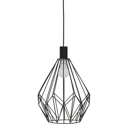 Wyra Black Finish Frame Pendant light