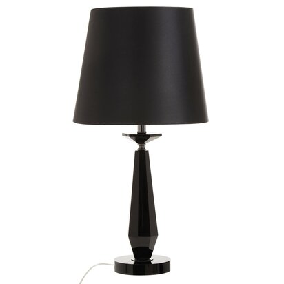 Hexum Black Crystal Glass Table Lamp