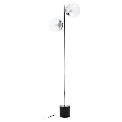 Revive Silver Finish Metal Floor Lamp