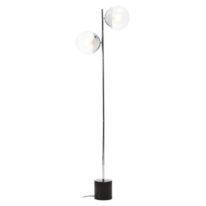 Revive Silver Finish Metal Floor Lamp