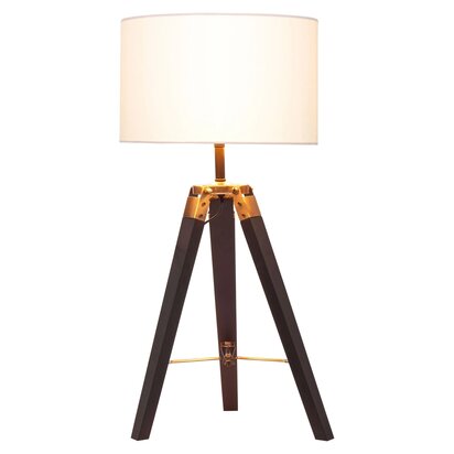 Malvern Tripod Table Lamp With Black Base