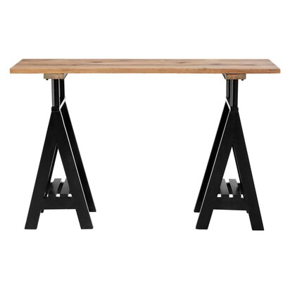 Viowana Pine Wood And Iron Console Table