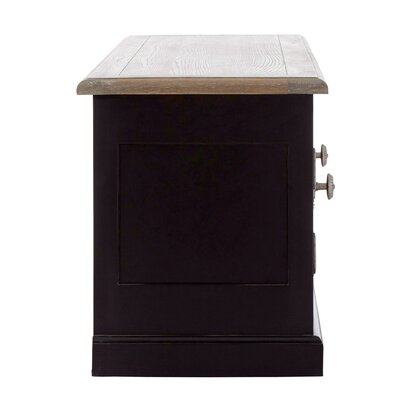 Kensington Townhouse Grey Wash and Antique Black Media Unit