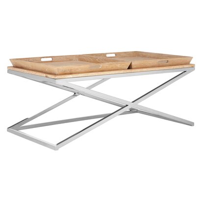 Holland Park Coffee Table with Oak Wood Tray Tops
