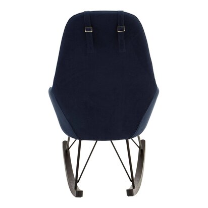 Kolding Blue Fabric Rocking Chair