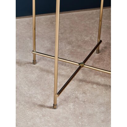 Allure Black Mirror Tall Side Table