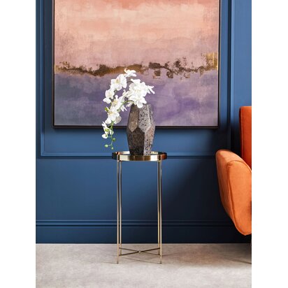 Fenonwell Black Mirror Tall Side Table