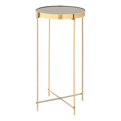 Fenonwell Black Mirror Tall Side Table