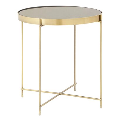 Fenonwell Black Mirror Low Side Table