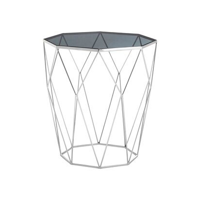Noreden Octagonal Silver Side Table