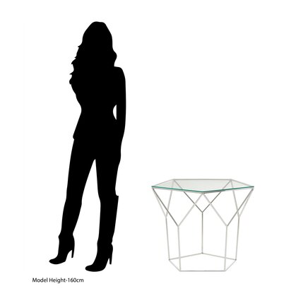 Shalimar Pentagonal Silver Coffee Table