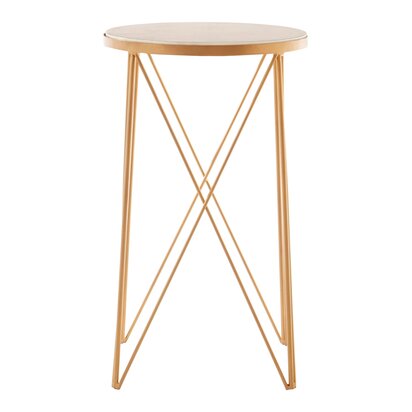 Noreden Round Marble Top Side Table