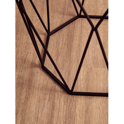 Shalimar Octagon Matte Black Side Table