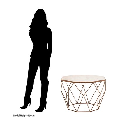 Shalimar Octagon White Marble Coffee Table