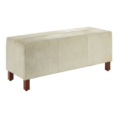 Rosisfield Townhouse Natural Hair On Leather Bench