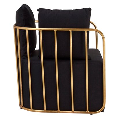 Aleymore Black Linen Chair
