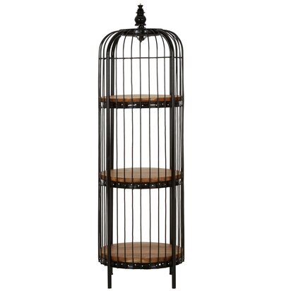 Florgate Medium 3 Tier Black Birdcage Shelf Unit