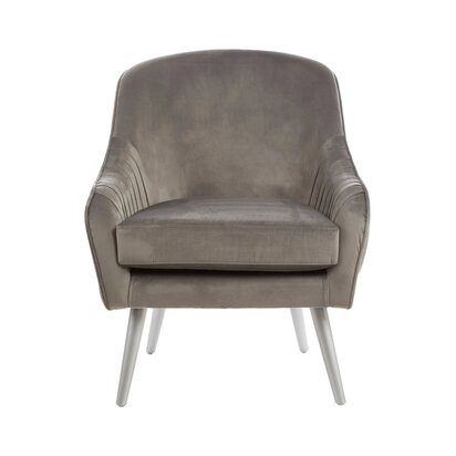 Halohurst Grey Velvet Chair