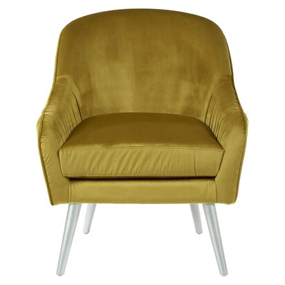 Halohurst Mustard Velvet Armchair