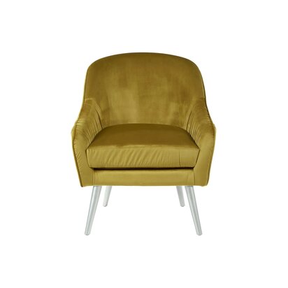 Halohurst Mustard Velvet Armchair