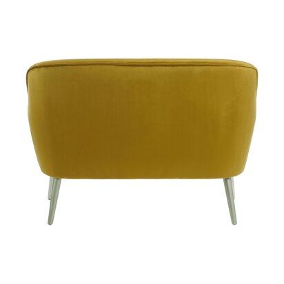 Louxor Mustard Velvet 2 Seater Sofa