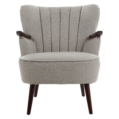 Viowana Taupe Fabric Armchair