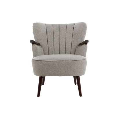 Viowana Taupe Fabric Armchair