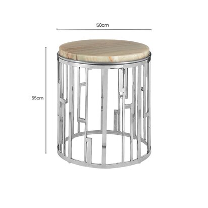 Caliselle Onyx Stone Side Table