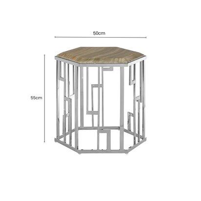 Caliselle Hexagonal Side Table