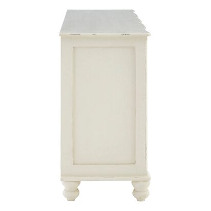 Piaerria 6 Drawer White Sideboard