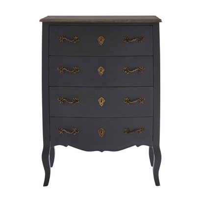 Loire Dark Grey Chest of 4 Drawers