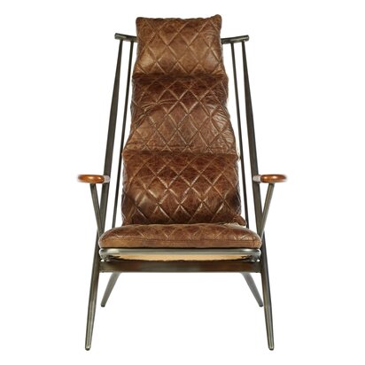 Hoxton Genuine Brown Leather Chair
