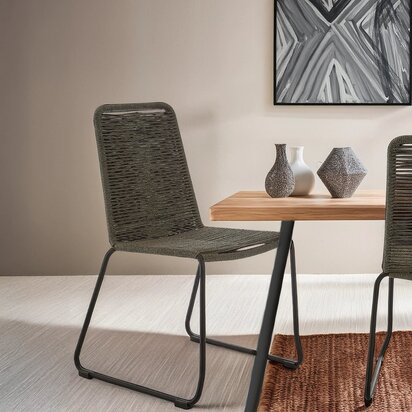 Sisal Grey Rope Chair
