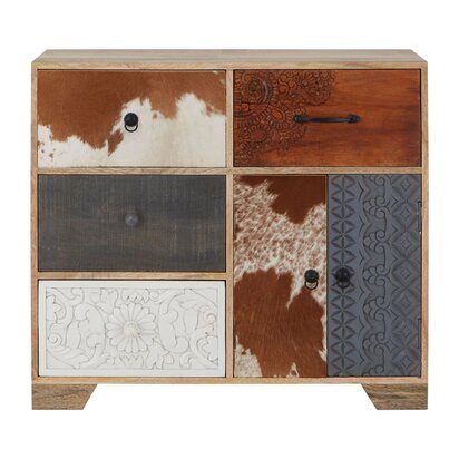 Marwar Mango Wood and Leather Sideboard