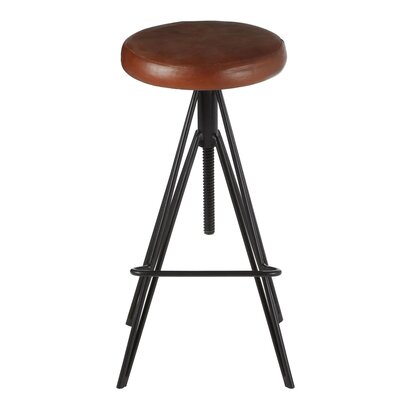 Deliselle Round Leather Stool