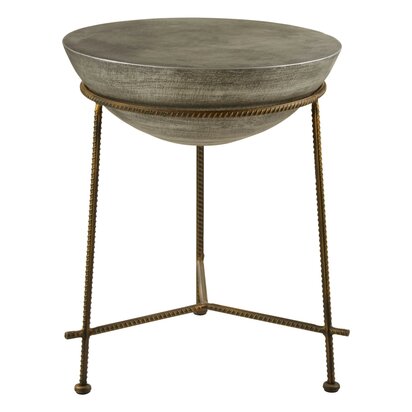 Compo Concrete Round Bowl Shaped Side Table