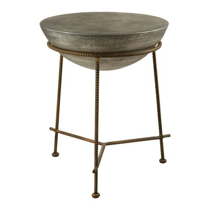 Compo Concrete Round Bowl Shaped Side Table
