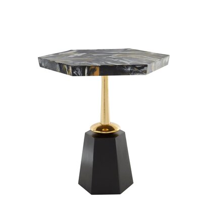 Wiloton Hexagonal Horn Top Side Table
