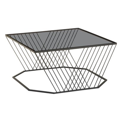 Glenoana Coffee Table With Grey Glass Top