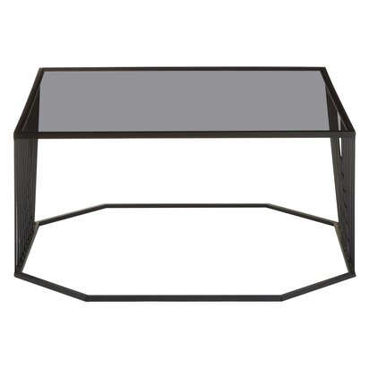 Glenoana Coffee Table With Grey Glass Top