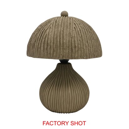 Carta Black and White Stripe Papier Mache Domed Pendant Light