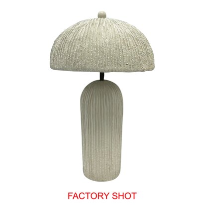 Carta Black and White Stripe Papier Mache Domed Pendant Light
