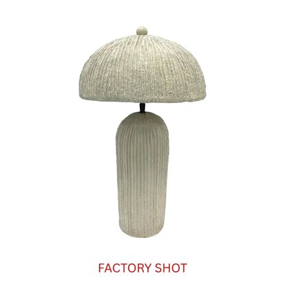 Carta Black and White Polka Dot Papier Mache Table Lamp