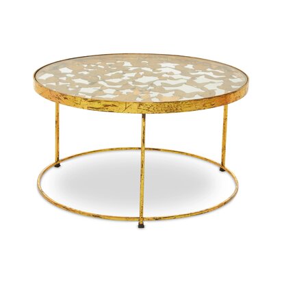 Rabia Petal Side Table With Marble Top