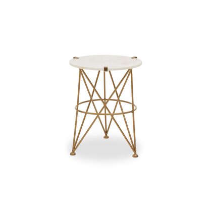 Rabia Set Of 2 Diamond Pattern Side Table
