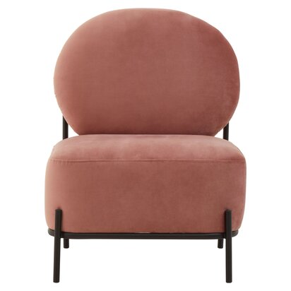 Hayley Natural Velvet Armchair