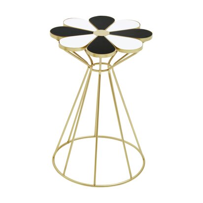 Jodie Black And White Top Petal Shape Table